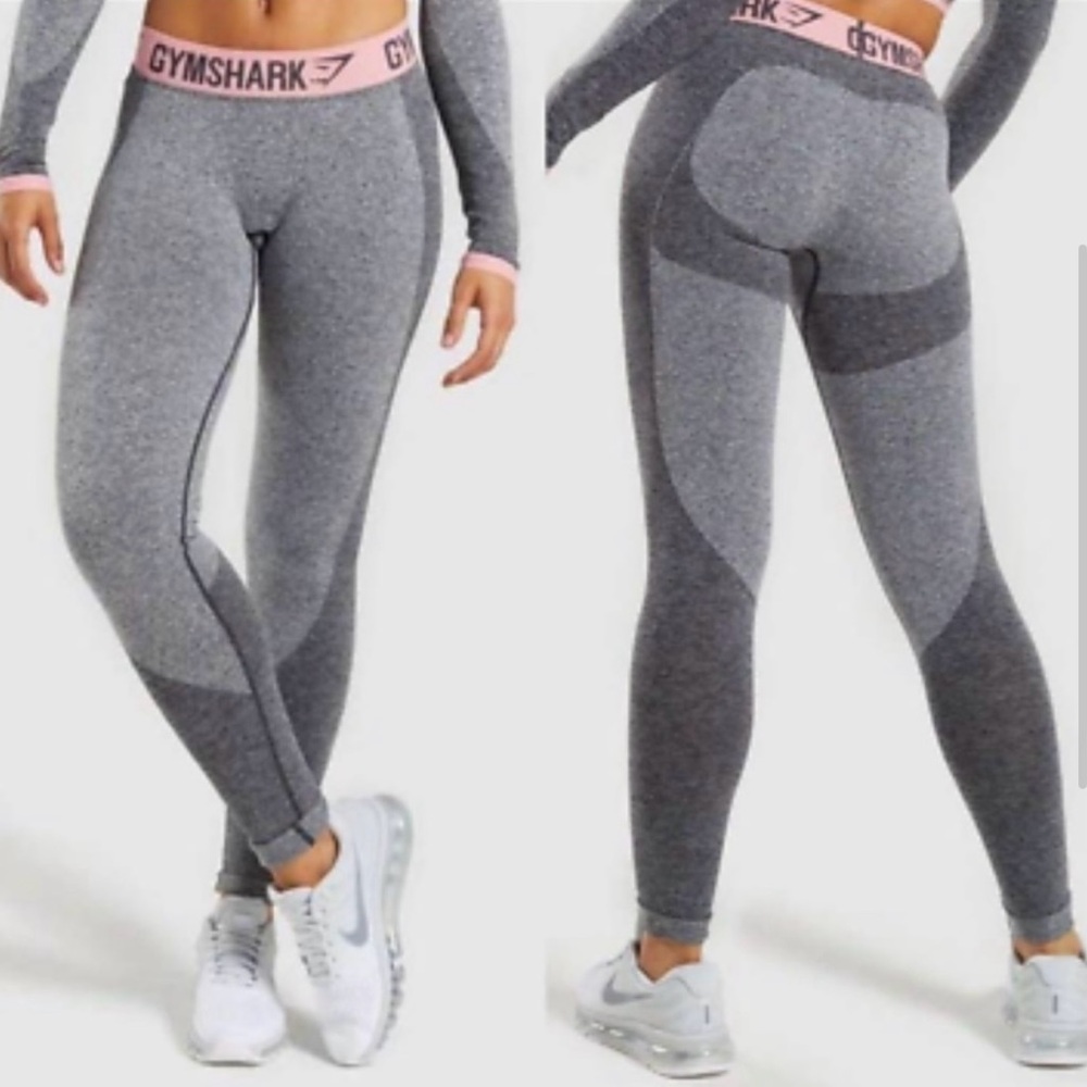 Gymshark Flex Dry Moisture Compression Leggings Gray